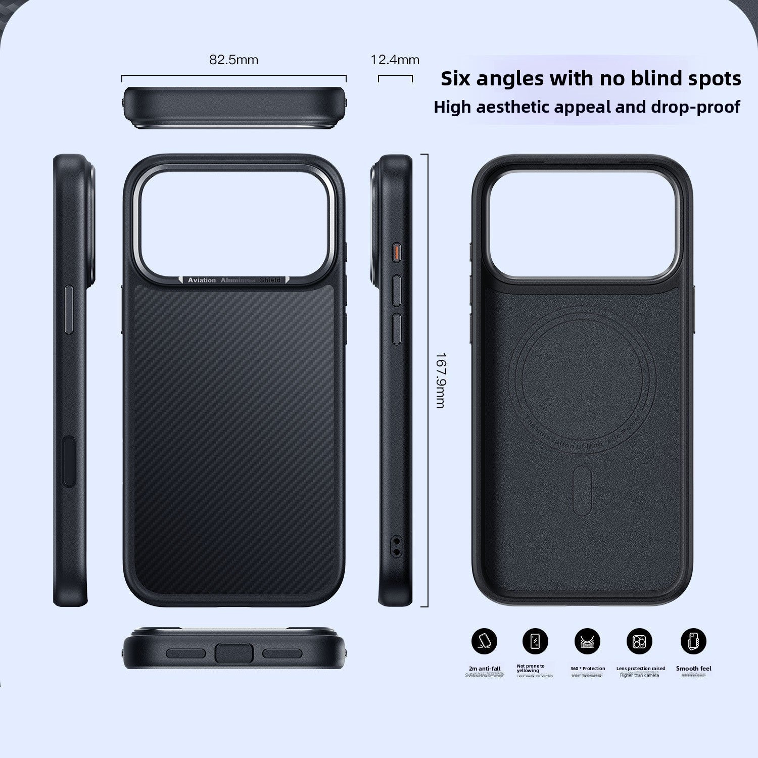 Magnetic Carbon Fiber Phone Case
